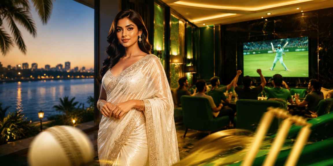 ঢাকায় ক্রিকেট বাজির পরিবেশে শাড়ি পরা নারী